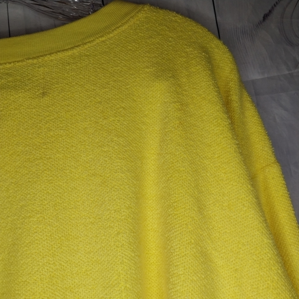 Express EXP Crewneck Vintage 90’s Yellow Retro Oversized Sweatshirt - Picture 14 of 14